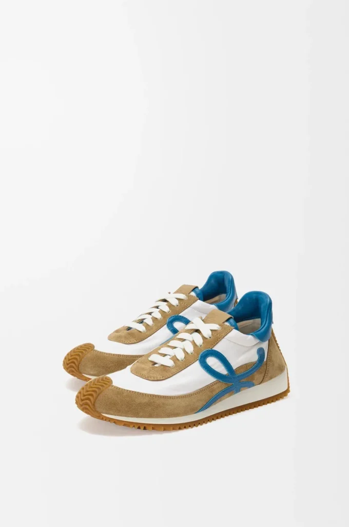 Flow Runner 2.0 de nylon y ante Sand/Blue/White Flow Runner 2.0 de nylon y ante Sand/Blue/White