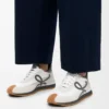 Flow Runner de nylon y ante azul antracita/blanco Flow Runner de nylon y ante azul antracita/blanco
