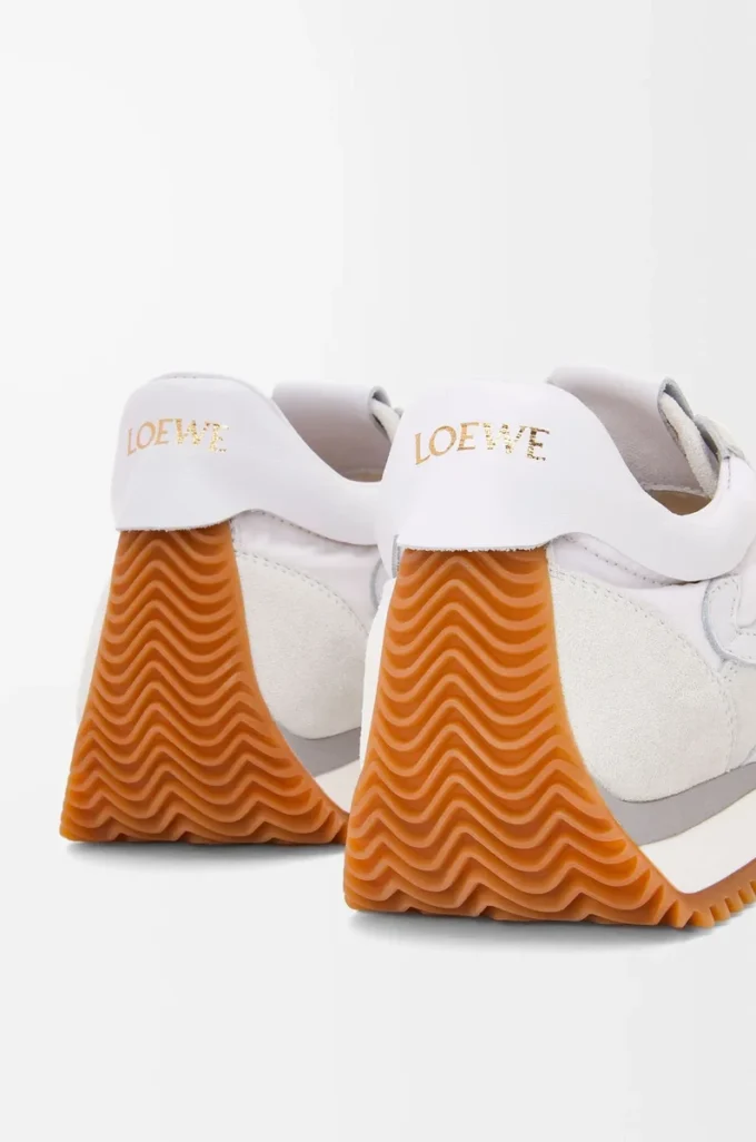 Flow Runner en nylon y ante Blanco Flow Runner en nylon y ante Blanco