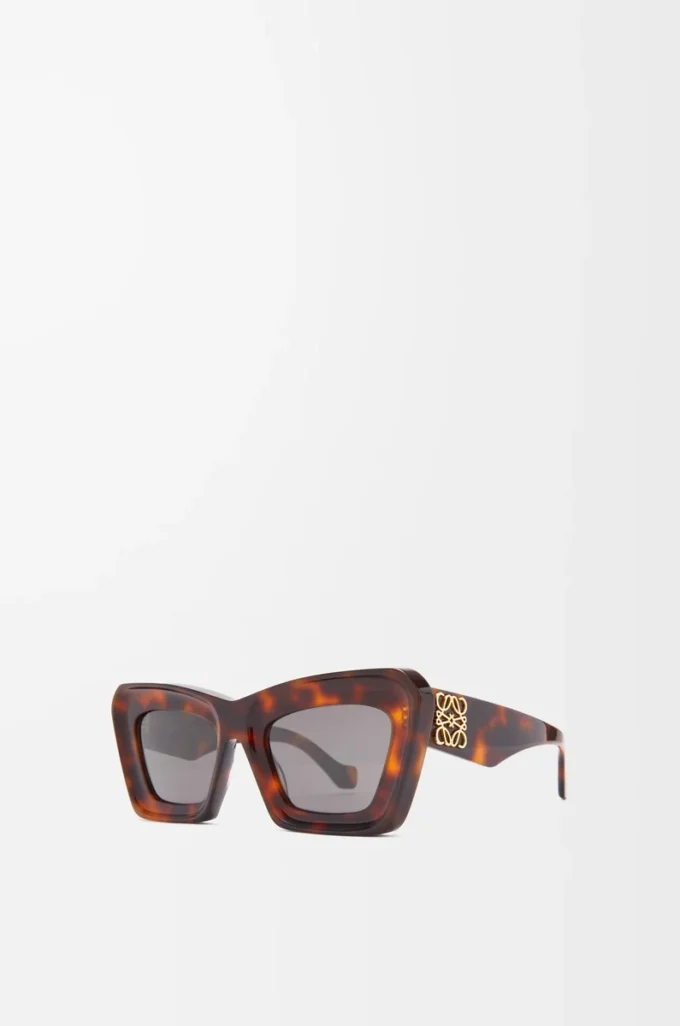 Gafas de sol Cateye biseladas Havana Gafas de sol Cateye biseladas Havana
