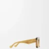 Gafas de sol Cateye biseladas Transparente Oliva
