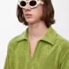 Gafas de sol con flores Marfil
