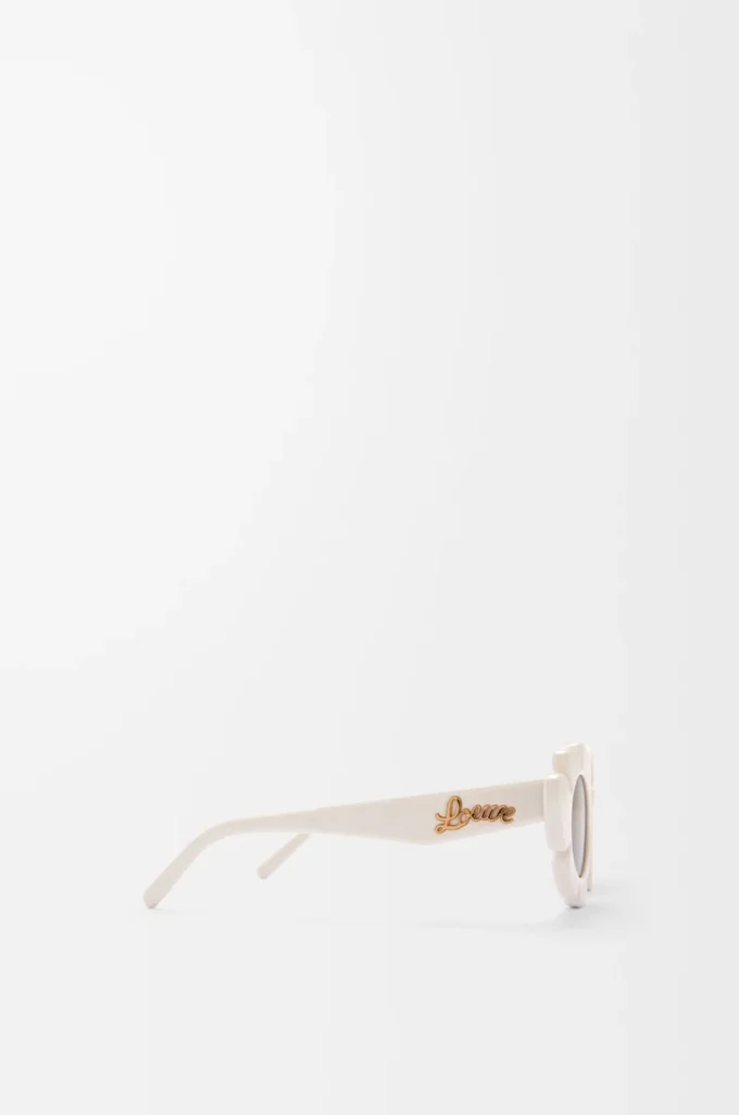 Gafas de sol con flores Marfil