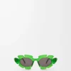 Gafas de sol con forma de flor Verde transparente