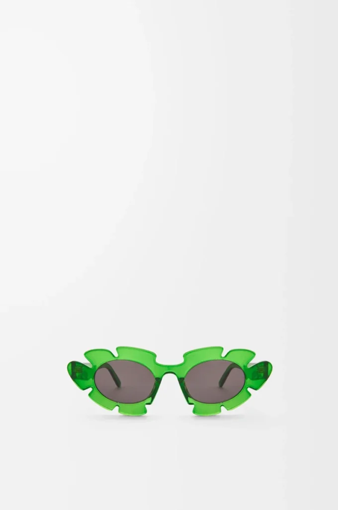 Gafas de sol con forma de flor Verde transparente