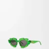 Gafas de sol con forma de flor Verde transparente