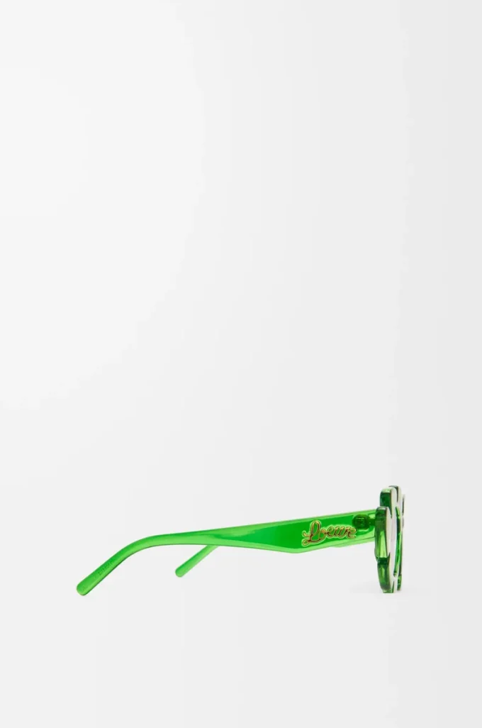 Gafas de sol con forma de flor Verde transparente