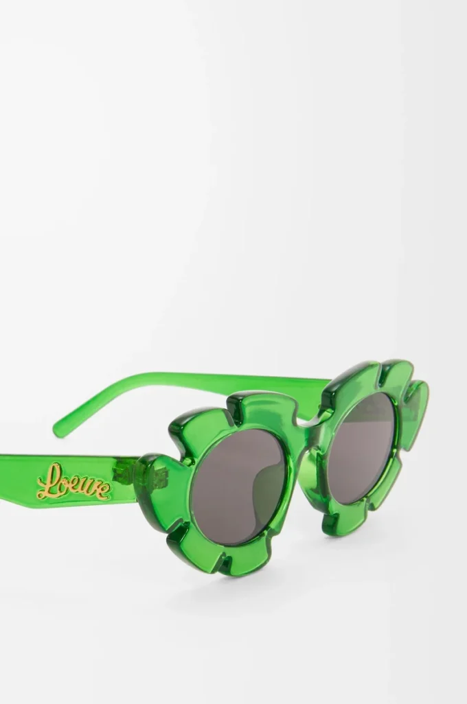 Gafas de sol con forma de flor Verde transparente