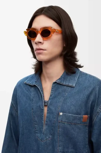 Gafas de sol Flower Naranja transparente