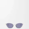 Gafas de sol hexagonales Anagram azul sólido Gafas de sol hexagonales Anagram azul sólido