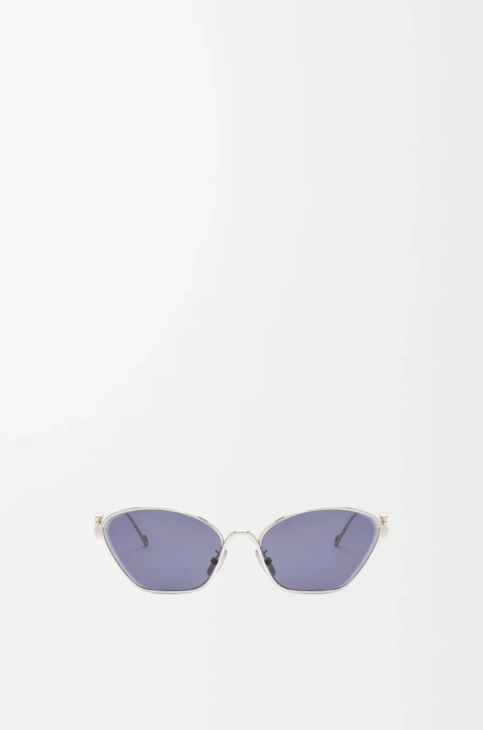 Gafas de sol hexagonales Anagram azul sólido Gafas de sol hexagonales Anagram azul sólido