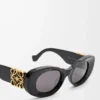 Gafas de sol Maxi Anagram ovaladas biseladas, color negro Gafas de sol Maxi Anagram ovaladas biseladas, color negro