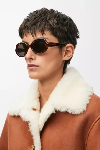 Gafas de sol Mini Oval Slim Havana