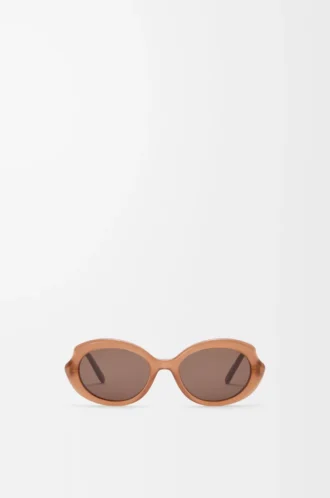 Gafas de sol Mini Oval Slim Milky Caramel