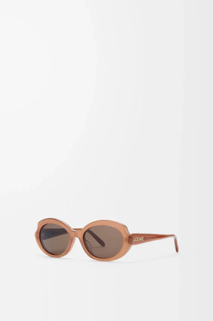 Gafas de sol Mini Oval Slim Milky Caramel Gafas de sol Mini Oval Slim Milky Caramel
