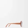 Gafas de sol Mini Oval Slim Milky Caramel Gafas de sol Mini Oval Slim Milky Caramel