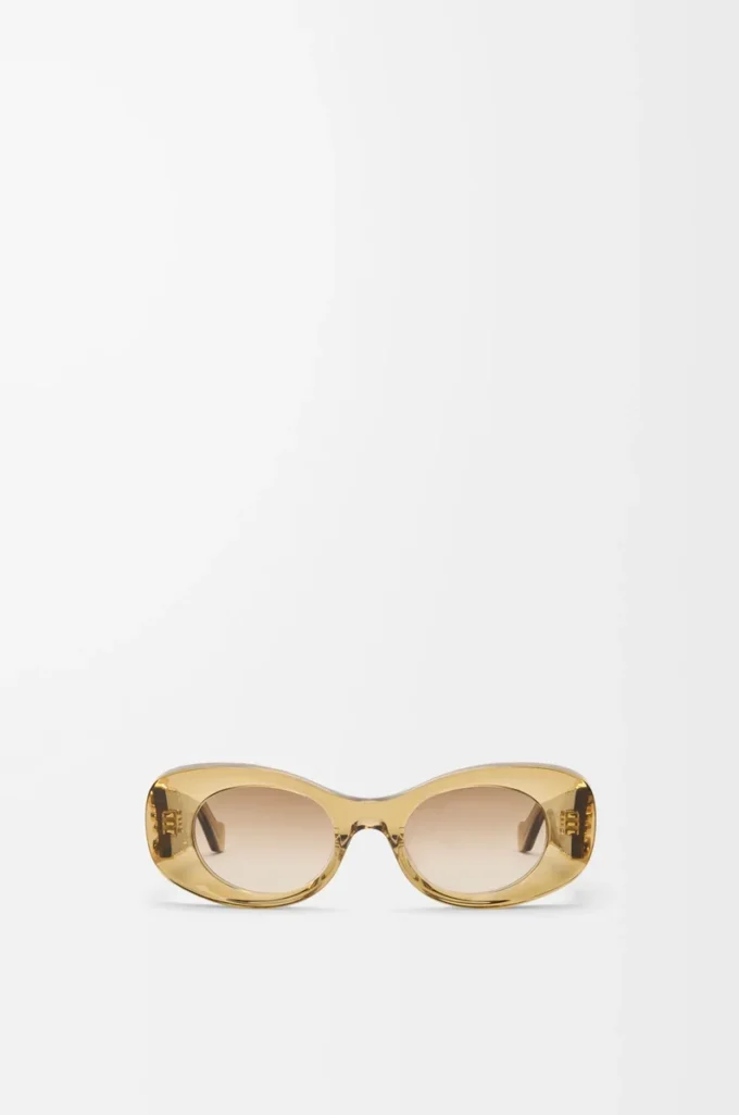 Gafas de sol ovaladas maxi Anagram biseladas, color oliva transparente Gafas de sol ovaladas maxi Anagram biseladas, color oliva transparente