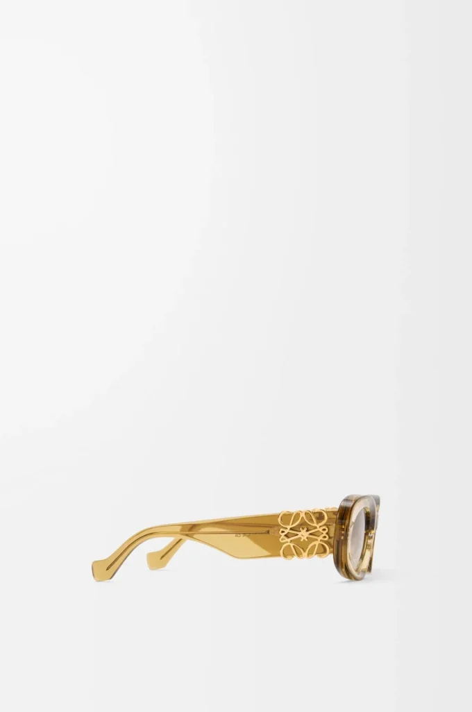 Gafas de sol ovaladas maxi Anagram biseladas, color oliva transparente Gafas de sol ovaladas maxi Anagram biseladas, color oliva transparente