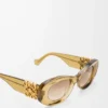 Gafas de sol ovaladas maxi Anagram biseladas, color oliva transparente Gafas de sol ovaladas maxi Anagram biseladas, color oliva transparente