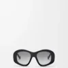 Gafas de sol pentagonales biseladas Black Gafas de sol pentagonales biseladas Black