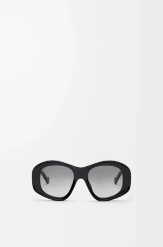 Gafas de sol pentagonales biseladas Black