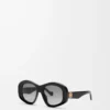 Gafas de sol pentagonales biseladas Black Gafas de sol pentagonales biseladas Black