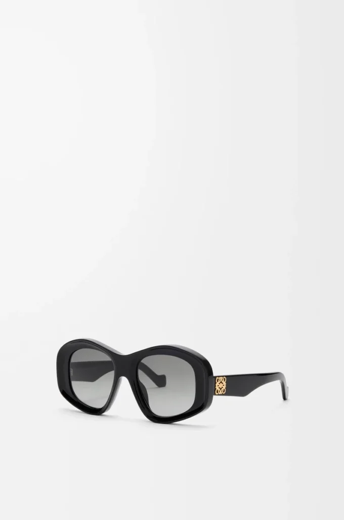 Gafas de sol pentagonales biseladas Black Gafas de sol pentagonales biseladas Black