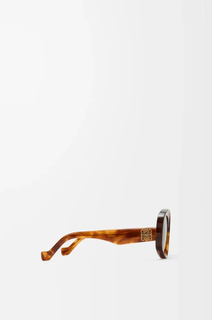 Gafas de sol pentagonales biseladas Havana Gafas de sol pentagonales biseladas Havana