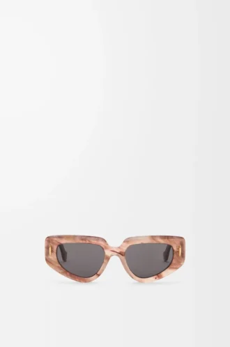Gafas de sol pequeñas Butterfly Screen rosa oscuro marmolado