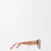 Gafas de sol pequeñas Butterfly Screen rosa oscuro marmolado Gafas de sol pequeñas Butterfly Screen rosa oscuro marmolado