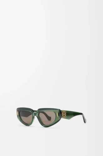 Gafas de sol pequeñas Butterfly Screen transparentes verde oscuro