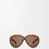 Gafas de sol Pilot Mask Dark Havana Gafas de sol Pilot Mask Dark Havana