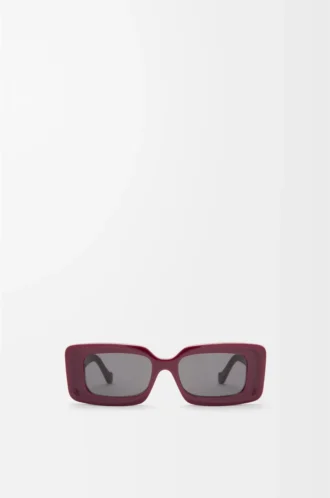 Gafas de sol rectangulares Burdeos