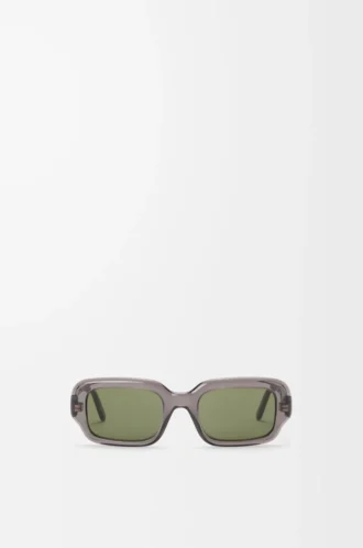 Gafas de sol rectangulares finas, color gris