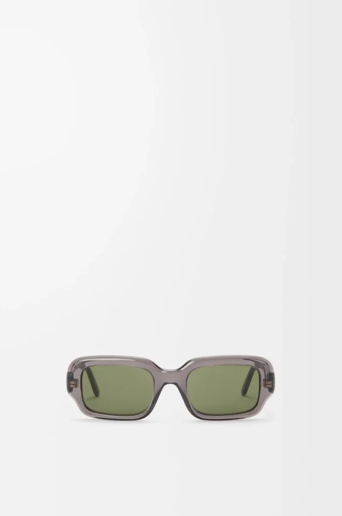 Gafas de sol rectangulares finas, color gris Gafas de sol rectangulares finas, color gris