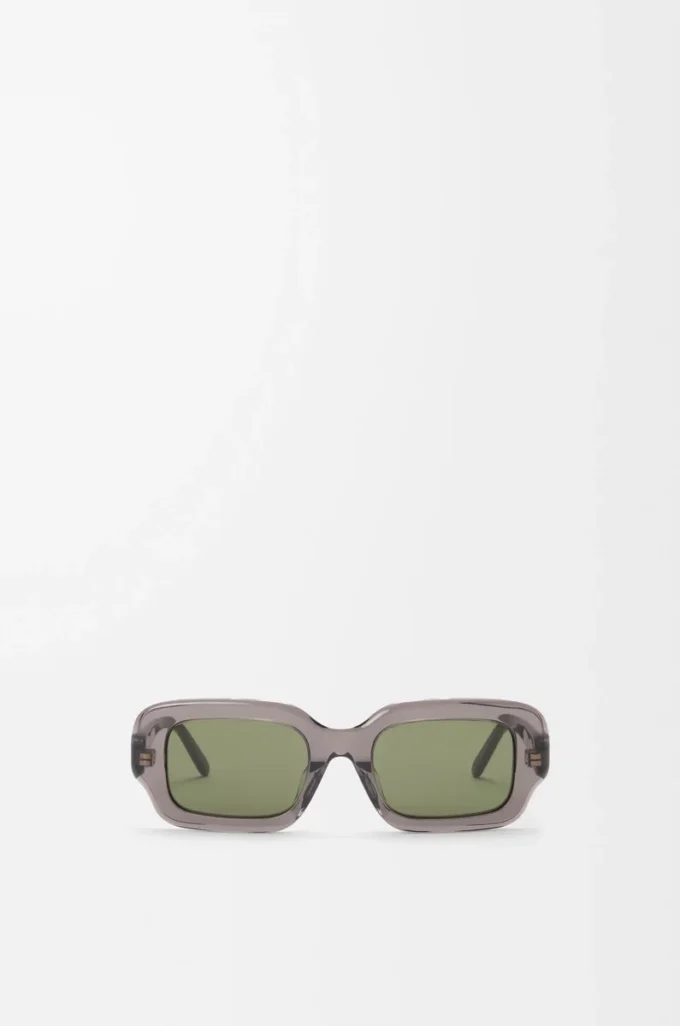 Gafas de sol rectangulares finas, color gris Gafas de sol rectangulares finas, color gris