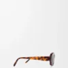 Gafas de sol rectangulares finas Havana Gafas de sol rectangulares finas Havana