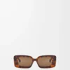 Gafas de sol rectangulares Havana