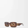 Gafas de sol rectangulares Havana
