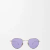Gafas de sol redondas Groove moradas