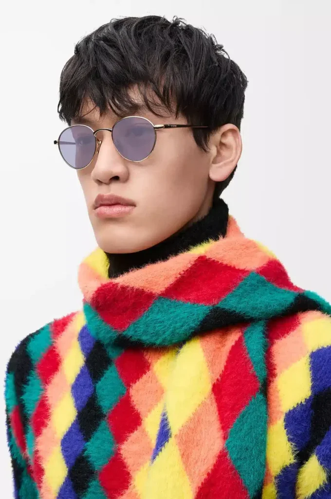 Gafas de sol redondas Groove moradas