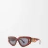 Gafas de sol Small Butterfly Screen Havana flameado Gafas de sol Small Butterfly Screen Havana flameado