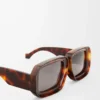 Gafas de sol tipo máscara Dive de Paula’s Ibiza Havanna clásico brillante Gafas de sol tipo máscara Dive de Paula’s Ibiza Havanna clásico brillante