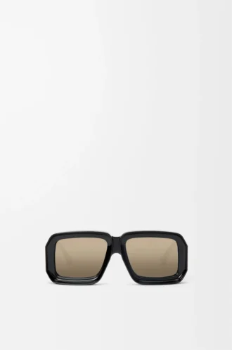 Gafas de sol tipo máscara Ibiza de Paula’s Ibiza Negro/Plateado