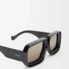 Gafas de sol tipo máscara Ibiza de Paula’s Ibiza Negro/Plateado Gafas de sol tipo máscara Ibiza de Paula’s Ibiza Negro/Plateado