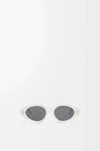 Gafas de sol Triangle Slim Milky Ivory