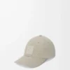 Gorra con parche en lona Shell Grey