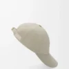 Gorra con parche en lona Shell Grey