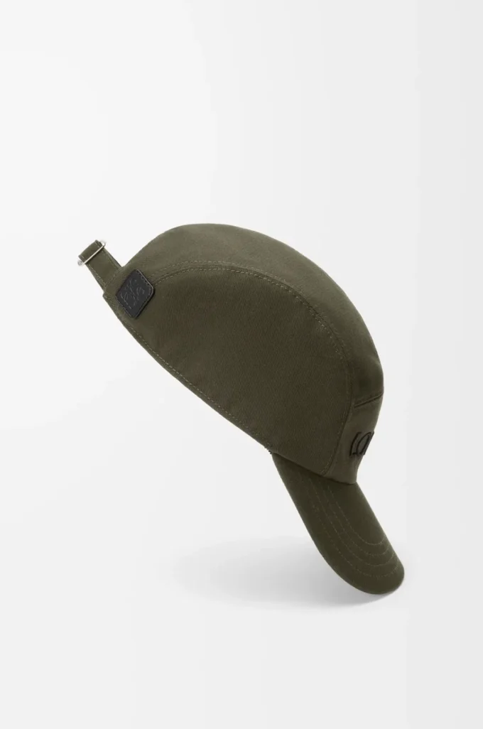 Gorra de campamento de algodón caqui oscuro Gorra de campamento de algodón caqui oscuro