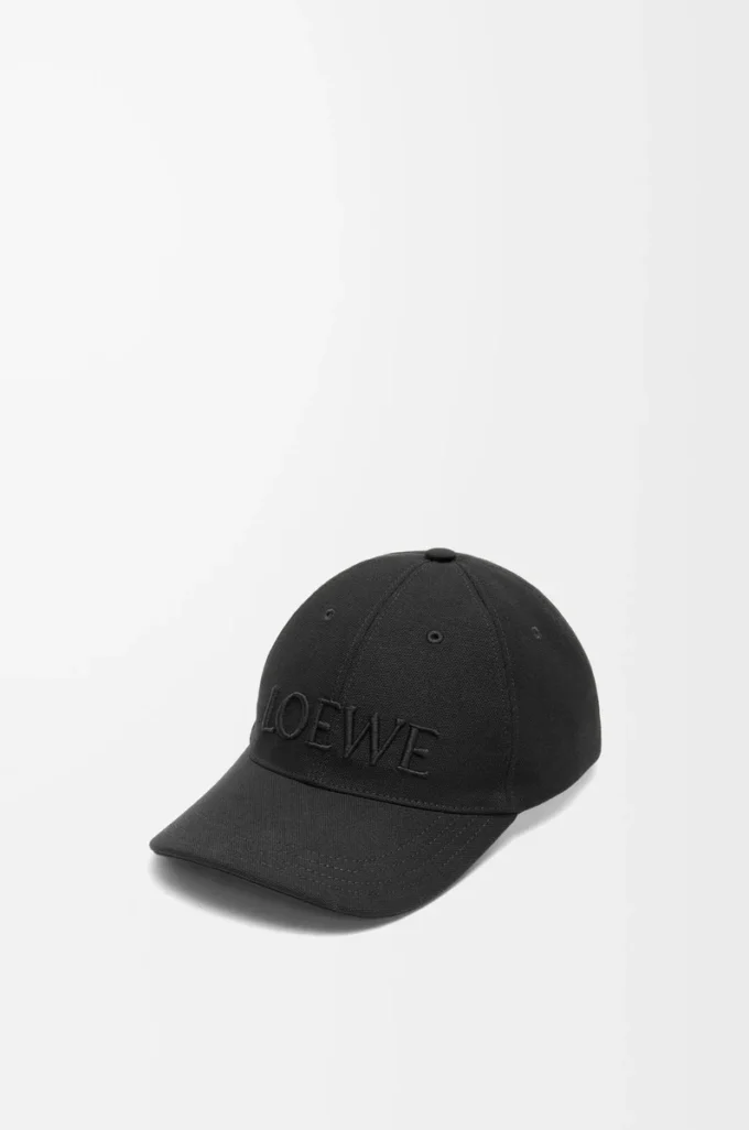 Gorra de lona en color negro